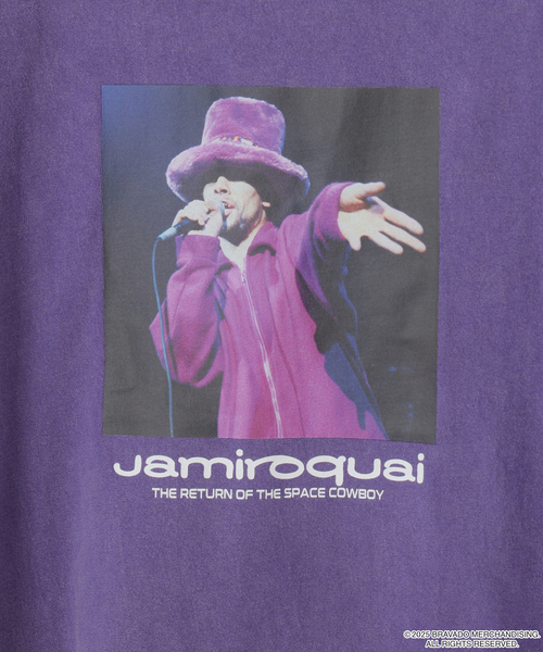 B.C STOCK（ベーセーストック）の「【JAMIROQUAI / ジャミロクワイ】別注 スノー加工 Tシャツ（Tシャツ/カットソー・メンズ・カーキ/ピンク系その他/ブラック/パープル系その他・LARGE/MEDIUM）」の13枚目の写真