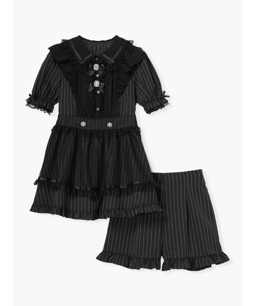 NOEMIE ワンピース レースアップチュールティアードセットアップ（ワンピース