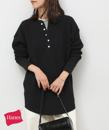 HANES（ヘインズ）の「別注【Hanes / ヘインズ】ワッフルヘンリーネックプルオーバー（Tシャツ/カットソー）」
