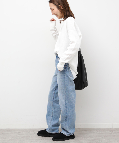 セール】別注【Hanes / ヘインズ】ワッフルヘンリーネックプルオーバー