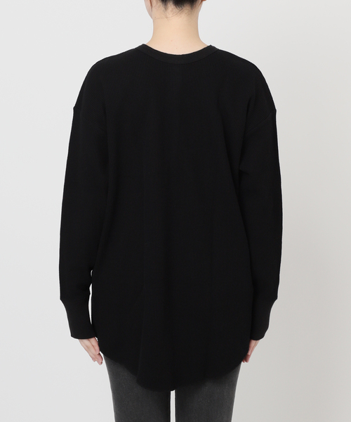 セール】別注【Hanes / ヘインズ】ワッフルヘンリーネックプルオーバー