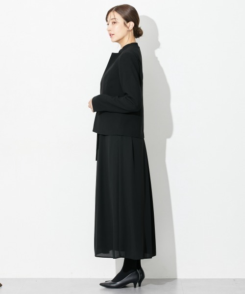 slattgir(スラットジール)の「高身長 【喪服・礼服】前開きロングワンピースアンサンブル(ウォッシャブル・接触冷感)(トールサイズ)(スーツセット・レディース・ブラック・TM/TL/TLL/T3L/T4L/T5L)」の20枚目の写真