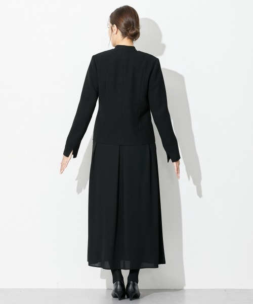 slattgir(スラットジール)の「高身長 【喪服・礼服】前開きロングワンピースアンサンブル(ウォッシャブル・接触冷感)(トールサイズ)(スーツセット・レディース・ブラック・TM/TL/TLL/T3L/T4L/T5L)」の21枚目の写真