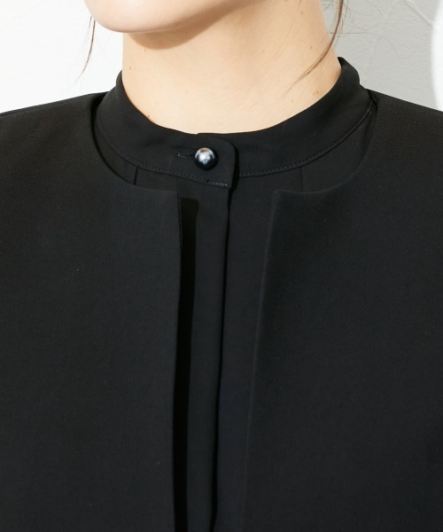 slattgir(スラットジール)の「高身長 【喪服・礼服】前開きロングワンピースアンサンブル(ウォッシャブル・接触冷感)(トールサイズ)(スーツセット・レディース・ブラック・TM/TL/TLL/T3L/T4L/T5L)」の9枚目の写真