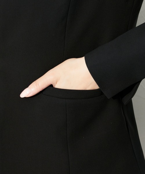 slattgir(スラットジール)の「高身長 【喪服・礼服】前開きロングワンピースアンサンブル(ウォッシャブル・接触冷感)(トールサイズ)(スーツセット・レディース・ブラック・TM/TL/TLL/T3L/T4L/T5L)」の12枚目の写真
