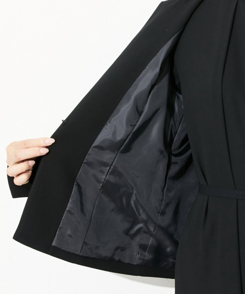 slattgir(スラットジール)の「高身長 【喪服・礼服】前開きロングワンピースアンサンブル(ウォッシャブル・接触冷感)(トールサイズ)(スーツセット・レディース・ブラック・TM/TL/TLL/T3L/T4L/T5L)」の7枚目の写真