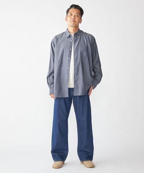 SHIPS(シップス)の「SHIPS: AUTHENTIC ベーシック レギュラーカラー シャツ(シャツ/ブラウス・メンズ・ダークブルー/ホワイト/ブラック/ライトブルー・MEDIUM/LARGE/X-LARGE/SMALL)」の7枚目の写真
