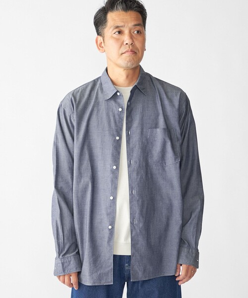 SHIPS(シップス)の「SHIPS: AUTHENTIC ベーシック レギュラーカラー シャツ(シャツ/ブラウス・メンズ・ダークブルー/ホワイト/ブラック/ライトブルー・MEDIUM/LARGE/X-LARGE/SMALL)」の11枚目の写真