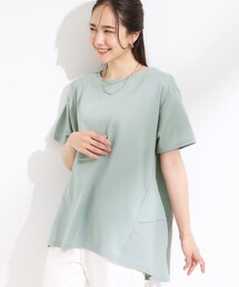 【S-LL/UV/吸水速乾】きれいに体型カバー Aライン チュニックワンピース