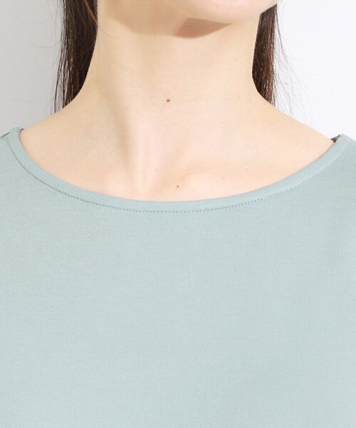 SHOO・LA・RUE（シューラルー）の「【S-LL/UV/吸水速乾】きれいに体型カバー Aライン チュニックワンピース（チュニック・レディース・グリーン系/ブラック/オリーブ・01/02/03/04）」の19枚目の写真