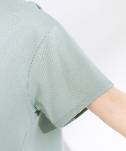 SHOO・LA・RUE（シューラルー）の「【S-LL/UV/吸水速乾】きれいに体型カバー Aライン チュニックワンピース（チュニック・レディース・グリーン系/ブラック/オリーブ・01/02/03/04）」の20枚目の写真