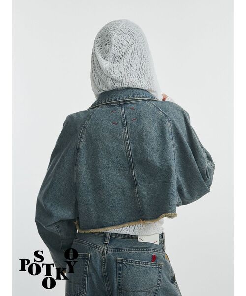 jouetie（ジュエティ）の「【something×PosTokyo】ZIP BLOUSON/ジップデニムジャケット（デニムジャケット・レディース・ブルー/ブラック/ピンク・MEDIUM）」の7枚目の写真