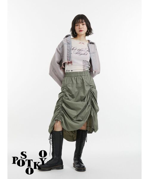 jouetie（ジュエティ）の「【something×PosTokyo】ZIP BLOUSON/ジップデニムジャケット（デニムジャケット・レディース・ブルー/ブラック/ピンク・MEDIUM）」の21枚目の写真