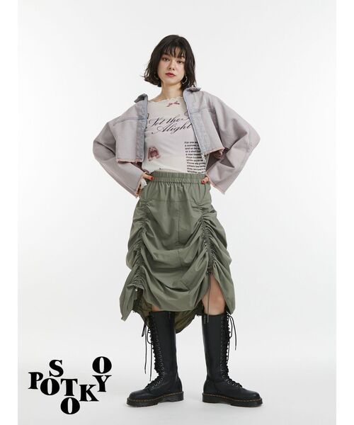 jouetie（ジュエティ）の「【something×PosTokyo】ZIP BLOUSON/ジップデニムジャケット（デニムジャケット・レディース・ブルー/ブラック/ピンク・MEDIUM）」の22枚目の写真