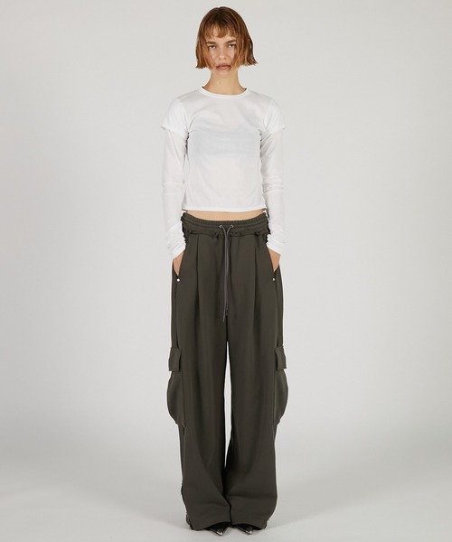 PRANK PROJECT（プランクプロジェクト）の「レイヤードロングスリーブTEE / Layered Long Sleeve T-Shirt（Tシャツ/カットソー・レディース・ピンク/ホワイト/ブラック・FREE）」の8枚目の写真