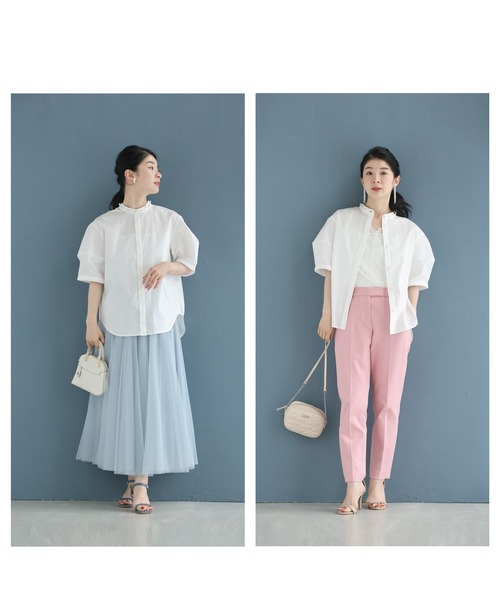 cawaii(カワイイ)の「首周り囲むパールネックシャツトップス(シャツ/ブラウス・レディース・オフホワイト/ブラック・FREE)」の12枚目の写真