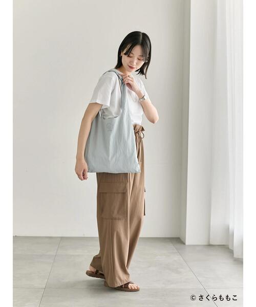 Samansa Mos2 blue（サマンサモスモスブルー）の「COJI-COJI/パイピングトート（ハンドバッグ・レディース・イエロー/グレー・F）」の22枚目の写真