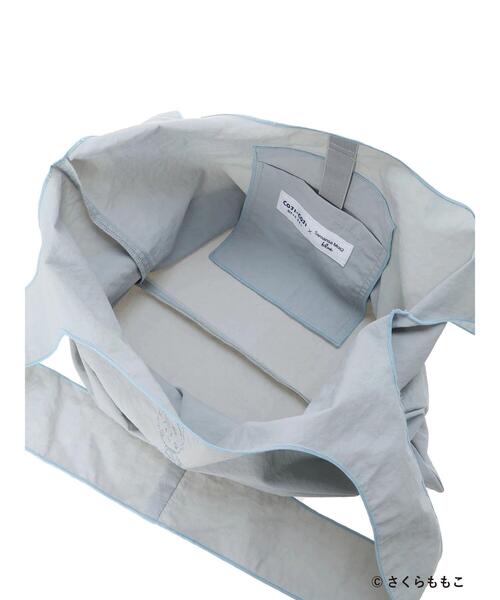 Samansa Mos2 blue（サマンサモスモスブルー）の「COJI-COJI/パイピングトート（ハンドバッグ・レディース・イエロー/グレー・F）」の14枚目の写真