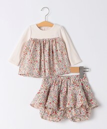 SHIPS（シップス）の「SHIPS KIDS:70～80cm / フラワー 長袖 セット ロンパース（ロンパース）」