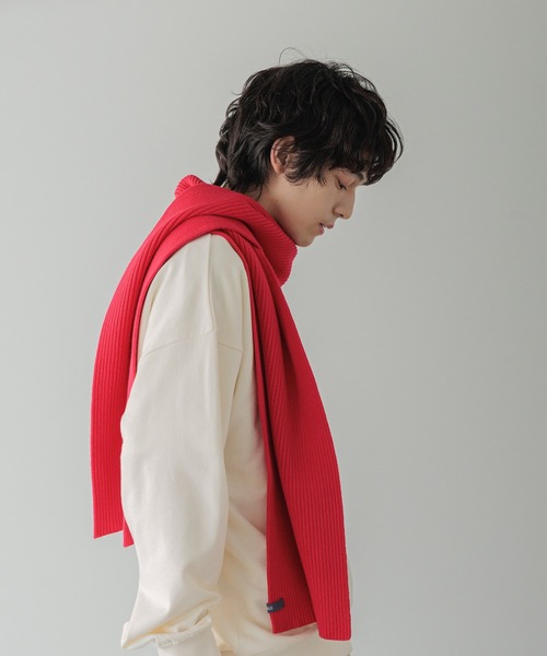 LOWRYS FARM（ローリーズファーム）の「【LFM(U)】ＲＩＢマフラー　 593396（マフラー・メンズ・ブルー/グレー/レッド/ブラウン・FREE）」の4枚目の写真