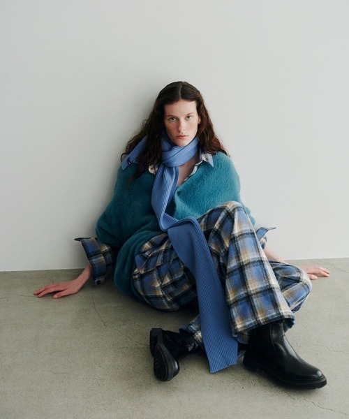 LOWRYS FARM（ローリーズファーム）の「【LFM(U)】ＲＩＢマフラー　 593396（マフラー・メンズ・ブルー/グレー/レッド/ブラウン・FREE）」の5枚目の写真