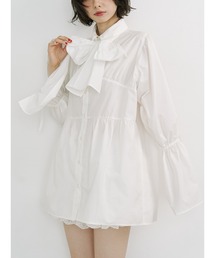 jouetie | リボンタイチュニックシャツ(シャツ/ブラウス)