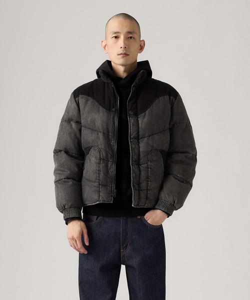 Levi's(リーバイス)の「Levi's/リーバイス ワイルド ウェスト ダウンジャケット(ダウンジャケット/コート・メンズ・ブラック・S/M/L/XL)」の9枚目の写真