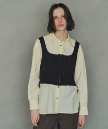 ZIPニットビスチェ