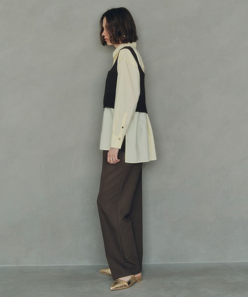 YECCA VECCA（イェッカヴェッカ）の「ZIPニットビスチェ（ベスト・レディース・ブラウン/シルバー/ブラック・FREE）」の10枚目の写真