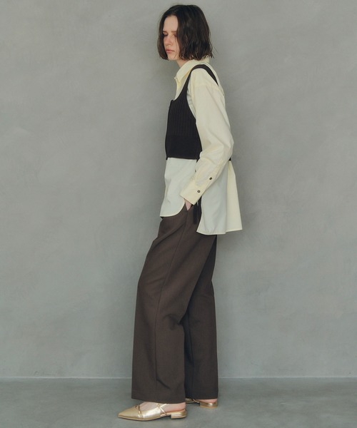 YECCA VECCA（イェッカヴェッカ）の「ZIPニットビスチェ（ベスト・レディース・ブラウン/シルバー/ブラック・FREE）」の12枚目の写真