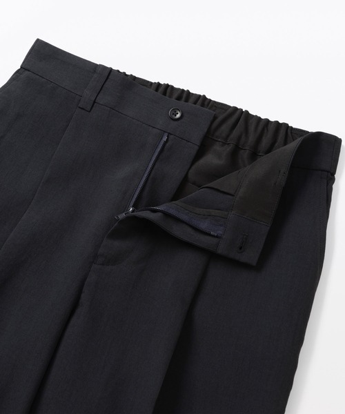 MUJI Labo(ムジラボ)の「〔MUJI Labo〕紳士 ポリエステルタックワイドパンツ(その他パンツ・メンズ・ブラウン系/ダークネイビー・L/M)」の5枚目の写真