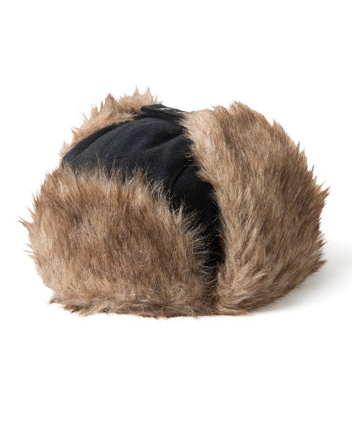 430（フォーサーティ）の「mko13029-WOOL AVIATOR CAP アヴィエイターキャップ(25-158)（キャップ・メンズ・ブラック/グレー・FREE）」の3枚目の写真