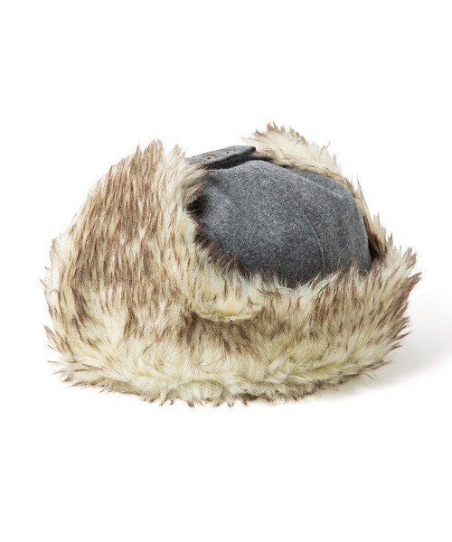 430（フォーサーティ）の「mko13029-WOOL AVIATOR CAP アヴィエイターキャップ(25-158)（キャップ・メンズ・ブラック/グレー・FREE）」の6枚目の写真