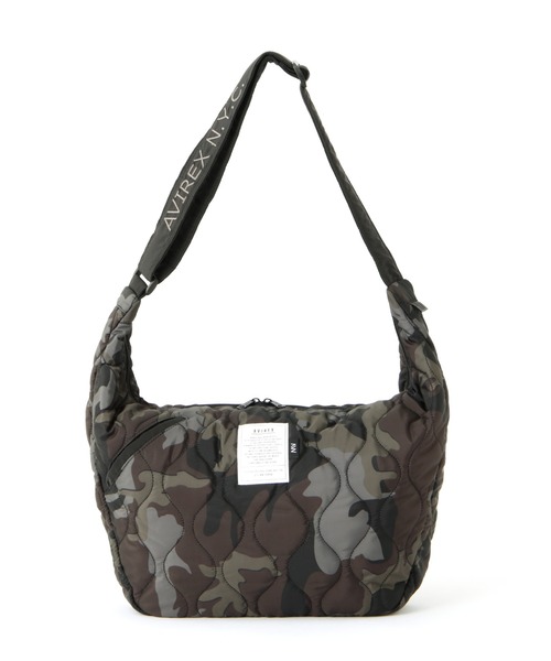 AVIREX（アヴィレックス）の「《限定》BONDING QUILTING SHOULDER BAG/キルティングショルダーバッグ（ショルダーバッグ・レディース・グリーン系カモフラージュ/ブラック系その他/レオパード/ブラック/ネイビー・F）」の16枚目の写真