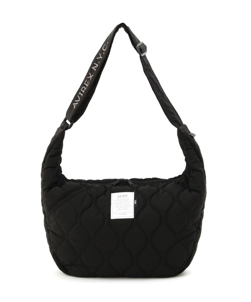 AVIREX（アヴィレックス）の「《限定》BONDING QUILTING SHOULDER BAG/キルティングショルダーバッグ（ショルダーバッグ・レディース・グリーン系カモフラージュ/ブラック系その他/レオパード/ブラック/ネイビー・F）」の13枚目の写真