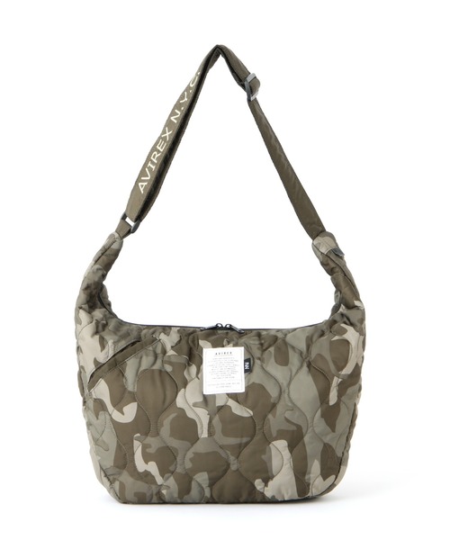 AVIREX（アヴィレックス）の「《限定》BONDING QUILTING SHOULDER BAG/キルティングショルダーバッグ（ショルダーバッグ・レディース・グリーン系カモフラージュ/ブラック系その他/レオパード/ブラック/ネイビー・F）」の20枚目の写真