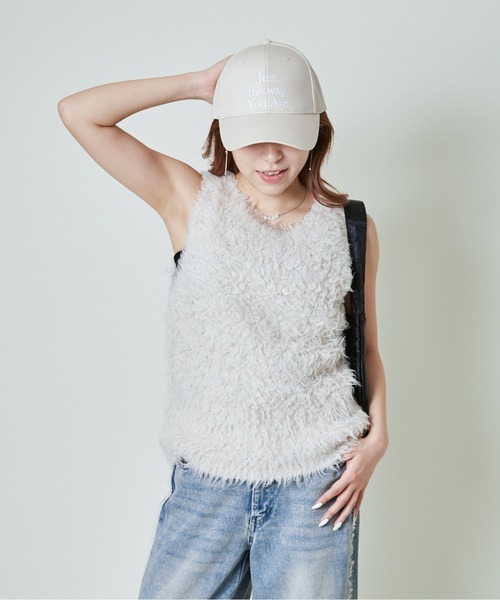 GORGE(ゴージ)の「《前後2WAY×シャギータッチ》レディース ベスト ふわモコ質感 秋冬(ベスト・レディース・ライトグレー/アイボリー/グレイッシュベージュ・F)」の5枚目の写真