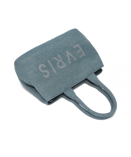 EVRIS（エヴリス）の「【EVRIS/エヴリス】ロゴファブリック　HOTFIXハンドバッグ／500mkペットボトル収納可（トートバッグ・レディース・ブラック/アイボリー/ワンウォッシュ・FREE）」の20枚目の写真