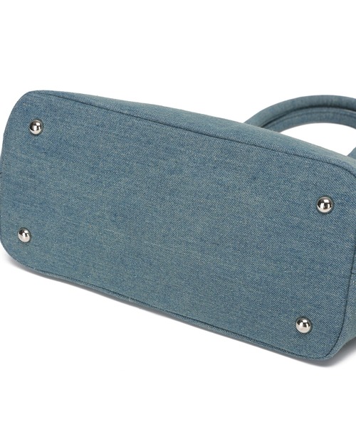 EVRIS（エヴリス）の「【EVRIS/エヴリス】ロゴファブリック　HOTFIXハンドバッグ／500mkペットボトル収納可（トートバッグ・レディース・ブラック/アイボリー/ワンウォッシュ・FREE）」の10枚目の写真