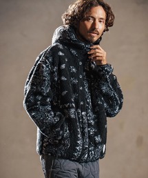 mpa3878-paisley pattern boa fleece parka ボアフリースパーカー(WR25W-18)