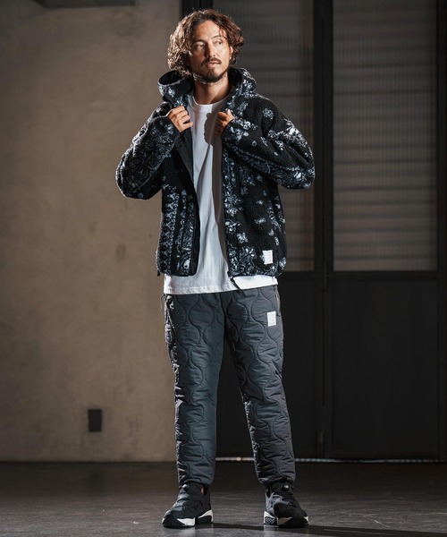 wjk reluxe(ダブルジェーケーリラックス)の「mpa3878-paisley pattern boa fleece parka ボアフリースパーカー(WR25W-18)(パーカー・メンズ・ホワイト/ブラック/グレー・L/M/S)」の8枚目の写真