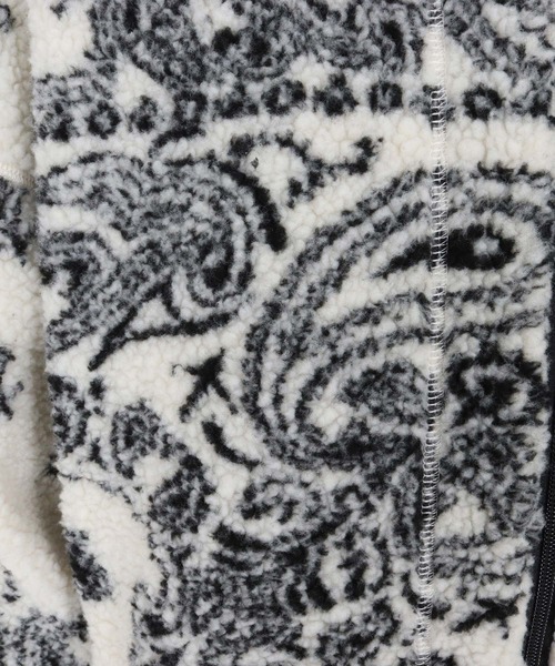 wjk reluxe(ダブルジェーケーリラックス)の「mpa3878-paisley pattern boa fleece parka ボアフリースパーカー(WR25W-18)(パーカー・メンズ・ホワイト/ブラック/グレー・L/M/S)」の14枚目の写真