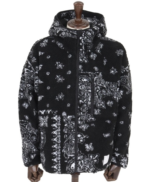 wjk reluxe(ダブルジェーケーリラックス)の「mpa3878-paisley pattern boa fleece parka ボアフリースパーカー(WR25W-18)(パーカー・メンズ・ホワイト/ブラック/グレー・L/M/S)」の15枚目の写真