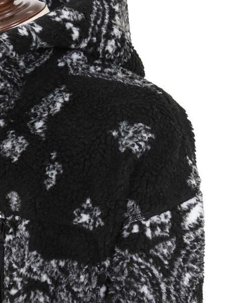 wjk reluxe(ダブルジェーケーリラックス)の「mpa3878-paisley pattern boa fleece parka ボアフリースパーカー(WR25W-18)(パーカー・メンズ・ホワイト/ブラック/グレー・L/M/S)」の18枚目の写真