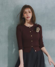 TOCCA トッカカーディガン新品タグ付き TOCCA（トッカ） ニットカーディガン MEDIUM ネイビー レディース