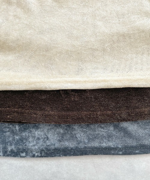 Futier land（フューティアランド）の「ドレープシアーベロア半袖Tシャツ（Tシャツ/カットソー・レディース・アイボリー/ブルー/ブラウン・MEDIUM）」の20枚目の写真