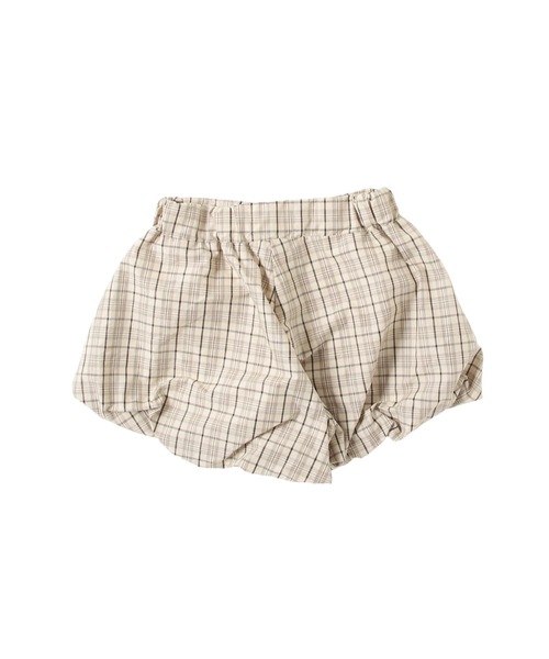 JilLA（ジルア）の「Check Balloon Mini Skirt / チェック柄バルーンミニスカート スカパン（スカート・レディース・アイボリー/ブラウン系その他/ブラウン系その他2/ネイビー/ブラック/ブラウン・L/S/M）」の7枚目の写真