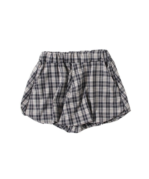 JilLA（ジルア）の「Check Balloon Mini Skirt / チェック柄バルーンミニスカート スカパン（スカート・レディース・アイボリー/ブラウン系その他/ブラウン系その他2/ネイビー/ブラック/ブラウン・L/S/M）」の9枚目の写真
