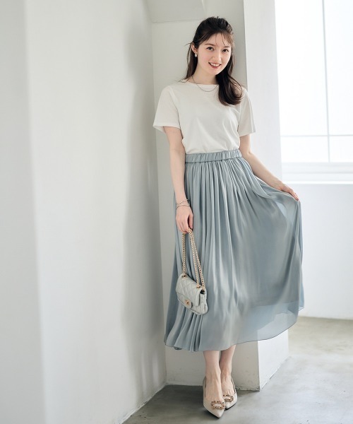 12Twelve Agenda(トゥエルブ アジェンダ)の「WAVE Tシャツ(Tシャツ/カットソー・レディース・オフホワイト/ラベンダー・M)」の14枚目の写真