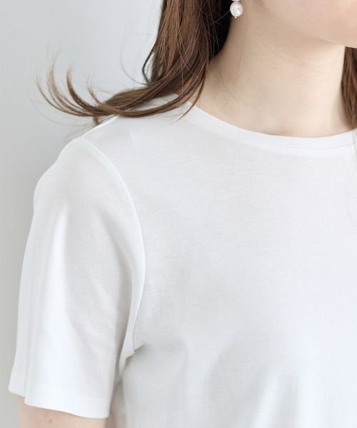 12Twelve Agenda(トゥエルブ アジェンダ)の「WAVE Tシャツ(Tシャツ/カットソー・レディース・オフホワイト/ラベンダー・M)」の11枚目の写真